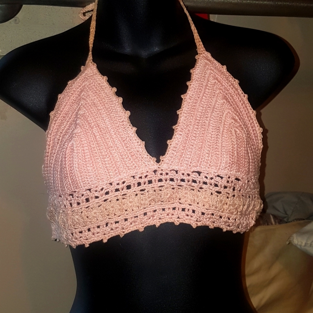 Crocheted bralette top size M